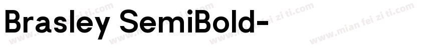 Brasley SemiBold字体转换
